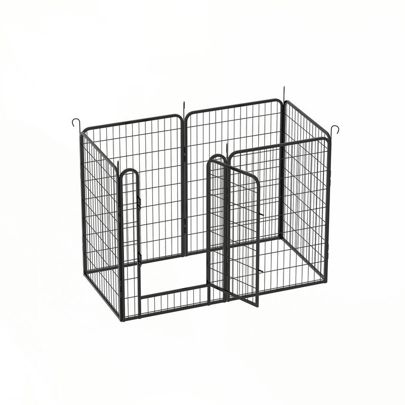 6 Panels Heavy Duty Metal Playpen with door