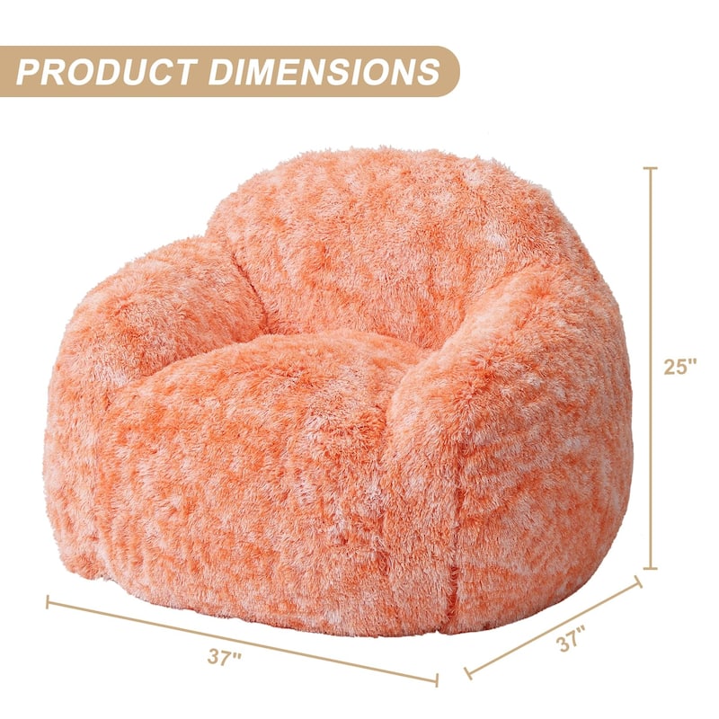 Bean Bag Chair, Plush Armrest Beanbag Sofa, Cozy Lounge Seat