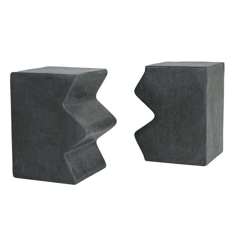 Outdoor & Indoor End Tables Set of 2 MGO Nesting Side Tables