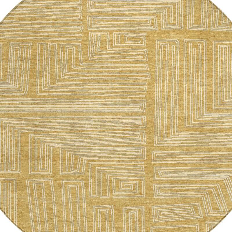 HomeRoots Geometric Transitional Rectangle Outdoor Rug