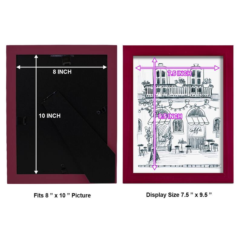 Italian Street Sketch II -Framed Print w/glass-Cherry Red