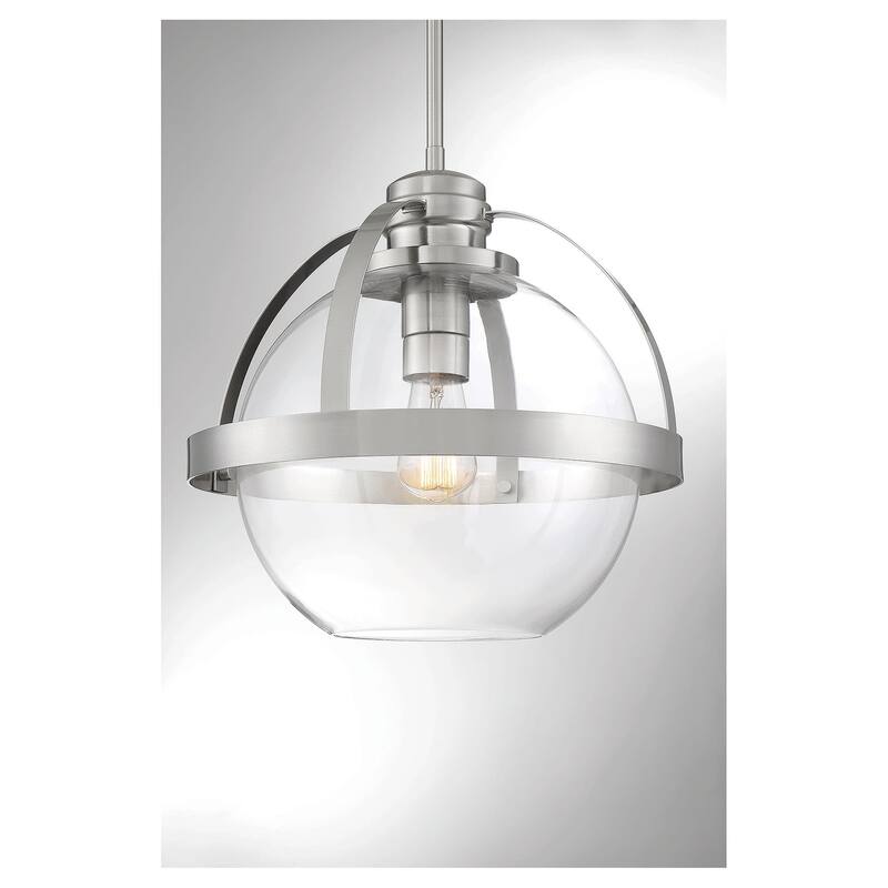 Savoy House Pendleton 14" Wide Pendant with Glass Shade