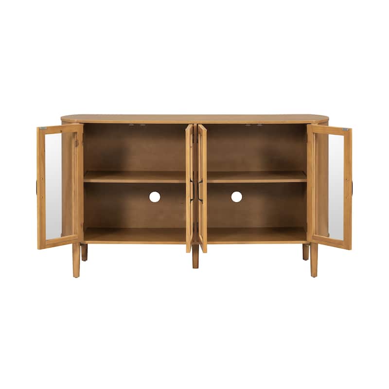 Christopher Knight Home - Ellis Storage Cabinet for Living and Dining Room Entrance, Large Size with 4 Doors