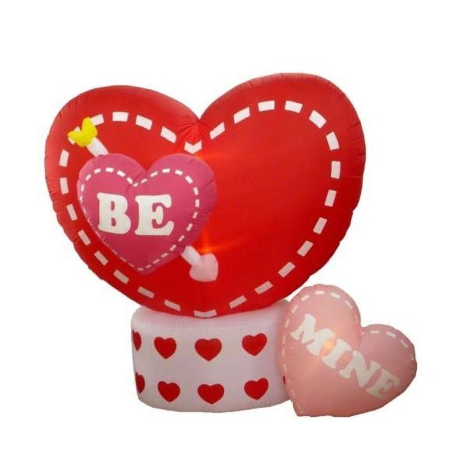 Shop 6 Inflatable Animated Be Mine Hearts Lighted Valentine S Day