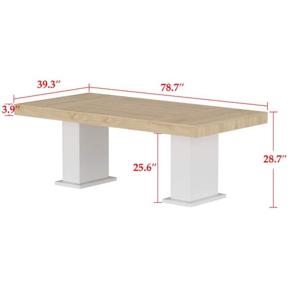 78.7"W Table Dining Table Meeting Table Working Station PC Desk - 78.7"Wx39.3"D
