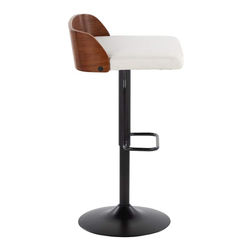 Carson Carrington Marstrand Adjustable Bar Stool with Rounded Rectangle Footrest (Set of 2)