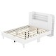 preview thumbnail 4 of 7, Functional Full Bed with Storage Headboard and Strong Plywood Slats