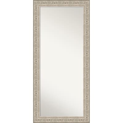 Luxe Non-Beveled Framed Full-Length Floor Leaner Mirror