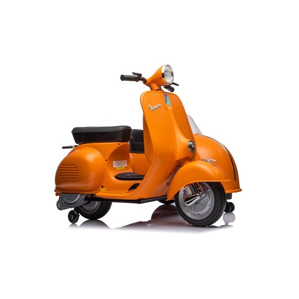 Vespa Scooter Adventure: Storage Space and Dual Seats for Siblings