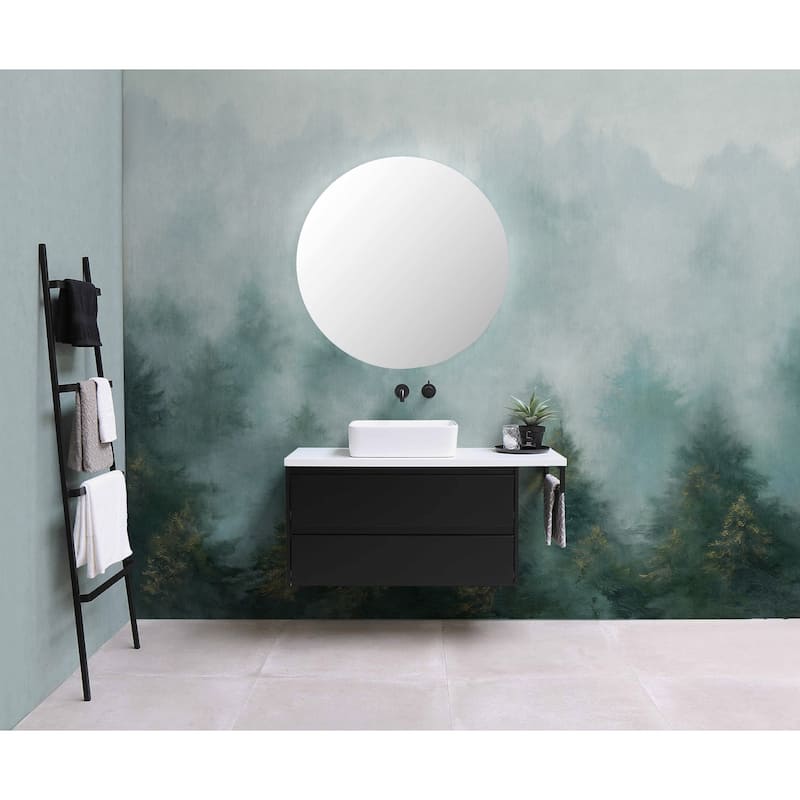 NextWall Daybreak Forest Peel and Stick Wall Mural