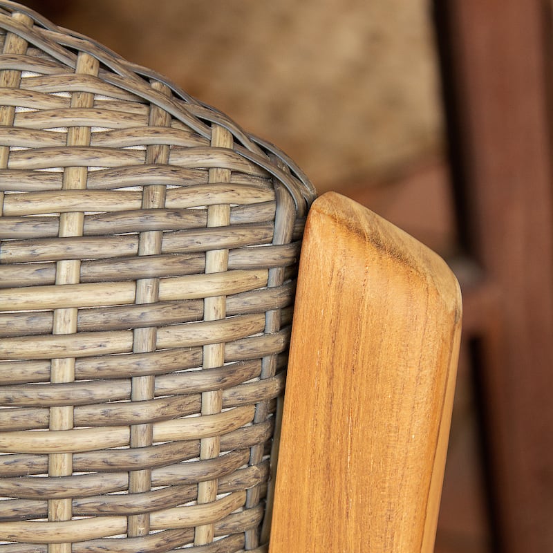 Cambridge Casual Auburn 3-piece Teak Wood Outdoor Rocking Chair