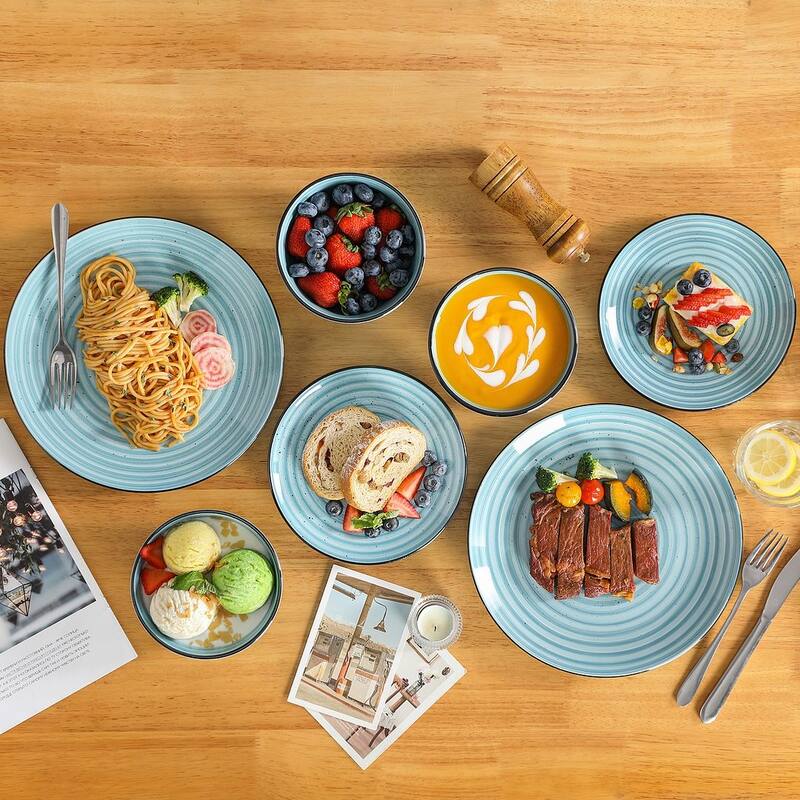 vancasso Bonbon Stoneware 12-Piece Timeless Classic Dinnerware Set