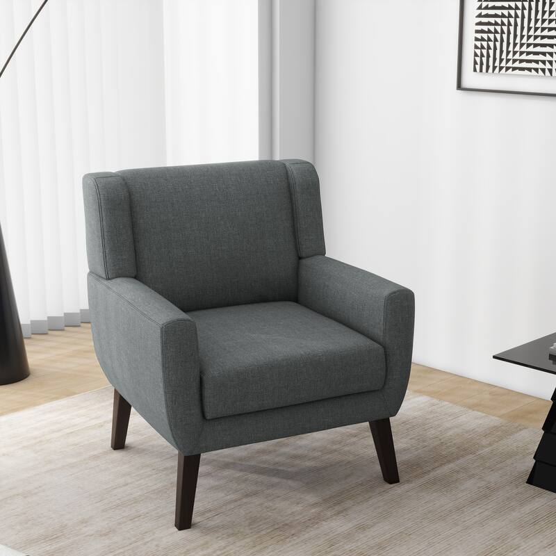 Upholstered Armchair with Wide Back Accent Chair
