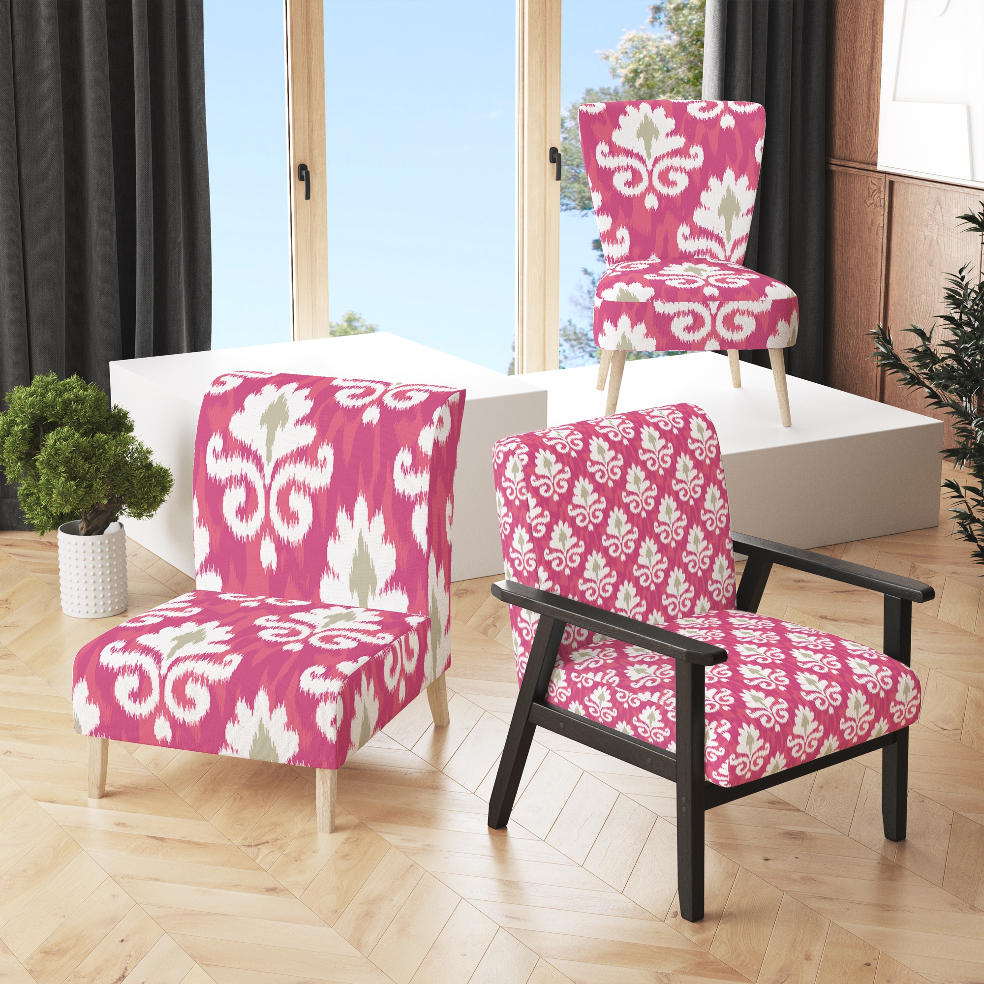 Ikat armchair sales
