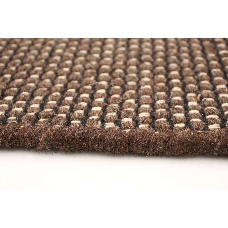 ECARPETGALLERY Hand Loomed Bungalow Wool Dhurrie