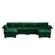 Option Green+4 Seat+2 Ottoman