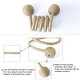 preview thumbnail 4 of 10, 2pcs Curtain Tieback 25.6" Holdback Decorative Rope Curtain Holders