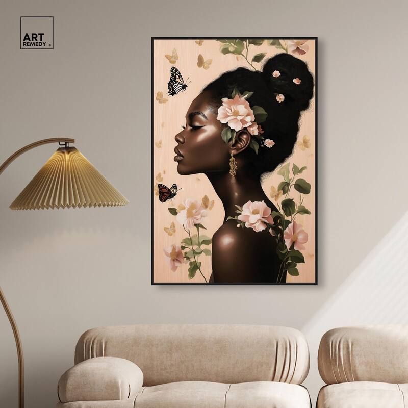 Apricot Whisper Canvas by Art Remedy