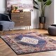 preview thumbnail 1 of 40, Brooklyn Rug Co Boho Traditional Distressed Medallion Area Rug 3' x 5' - Navy