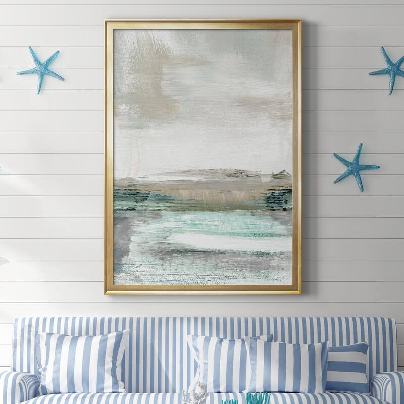Summer Teal I Premium Framed Print - Ready to Hang