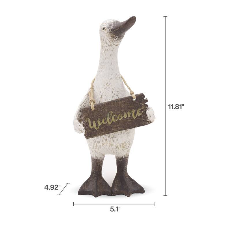 Elements Duck Polyresin Figurine, 12 Inch