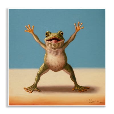 Stupell Motivational Exercise Frog Wall Plaque Art Design By Lucia Heffernan