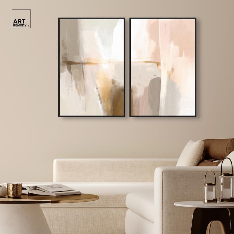 Meditative Hues I Canvas Set of 2 by Art Remedy