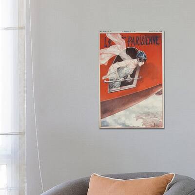 iCanvas "Art Deco Airplane La Vie Parisienne, 1928" by Vintage Apple Collection Canvas Print