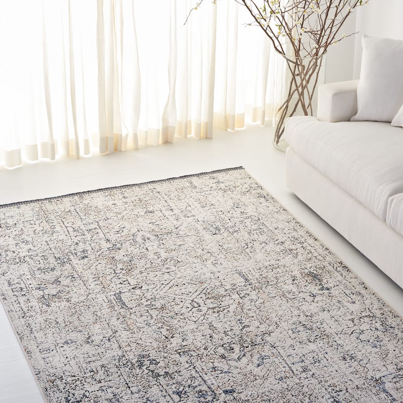 SAFAVIEH Lauren Ralph Lauren Sjan Vintage Rug - 6' x 9'2" - Ivory/Navy