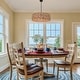 preview thumbnail 3 of 11, 5-Light Rattan Drum Chandelier Coastal Island Pendant Light for Dining Room - 26" W x 9.8" H