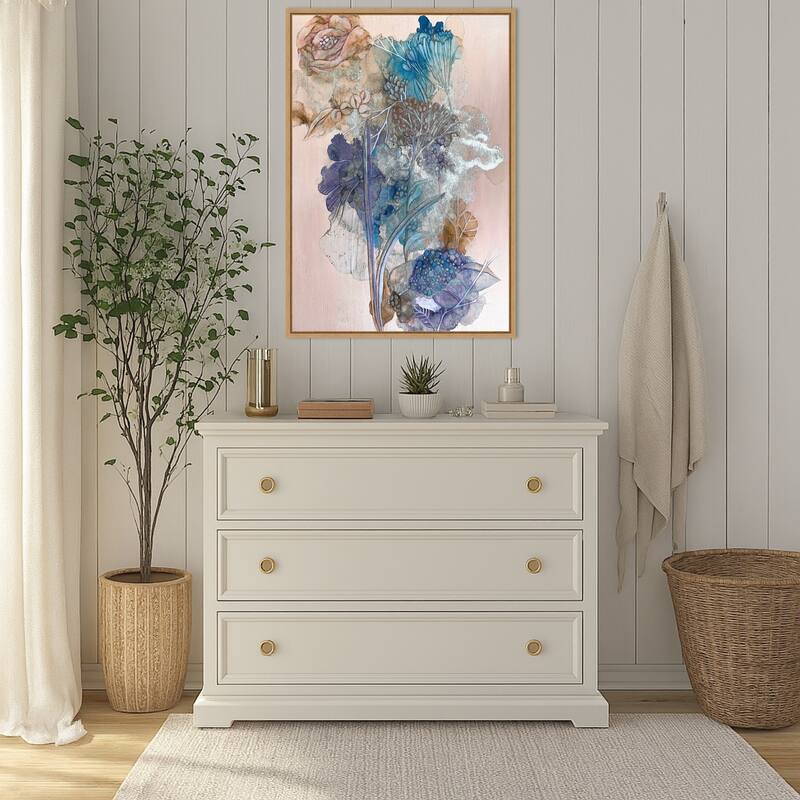 Keeping a Secret All To Herself by Mishel Schwartz Framed Canvas Wall Art Print