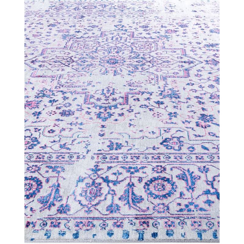Ikat One-of-a-Kind Hand-Knotted Area Rug, Gray - 9' 1" x 12' 1"