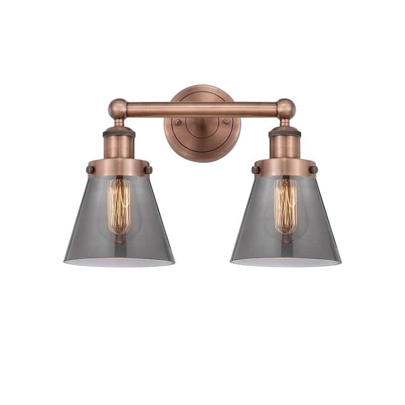 Innovations Lighting 616-2W-10-16 Cone Vanity Cone 2 Light 16" Wide