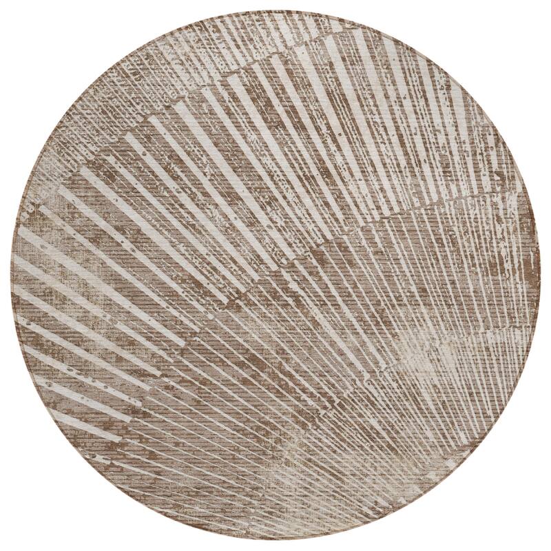 Alnana Contemporary Abstract Weather Resistant Classic Meets Modern Outdoor Rug