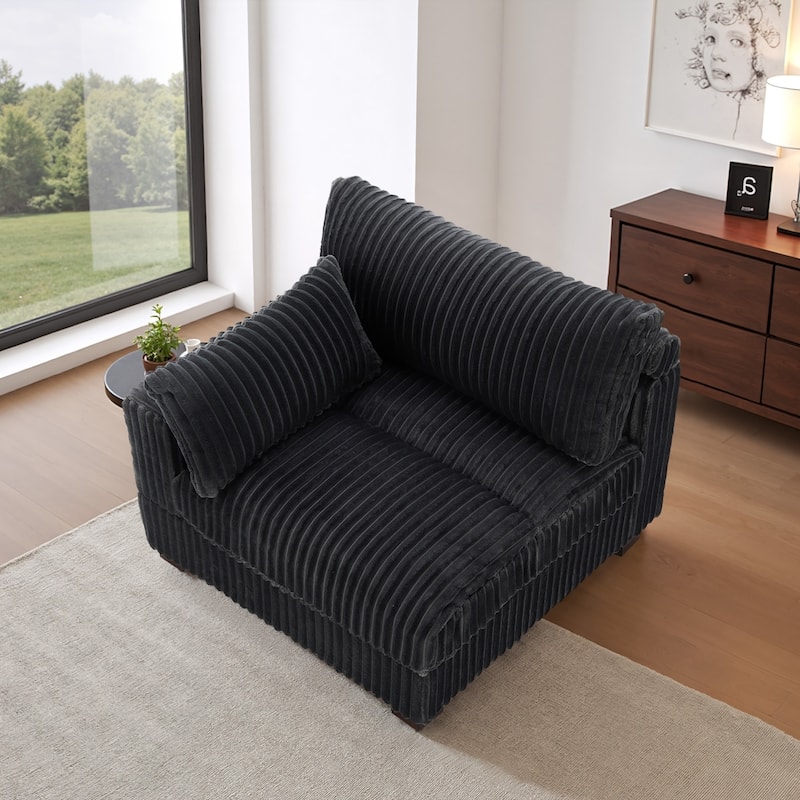 Cotton Flannel corner Sofa Armless Modular Sectional Sofa Seamless Combination