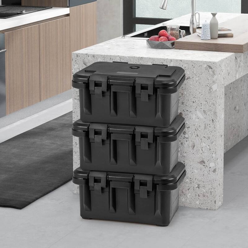 Costway 1/2/3/4 PCS Insulated Food Pan Container 31 QT Stackable Hot