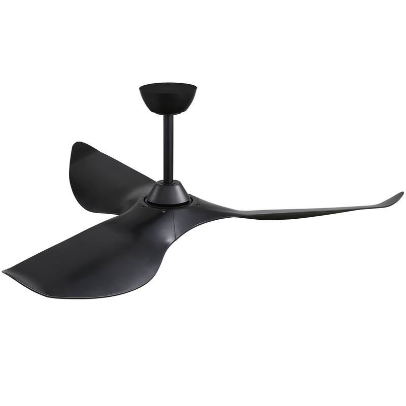 38''/52" Modern Ceiling Fan without Light, Remote Control and Reversible DC Motor Included