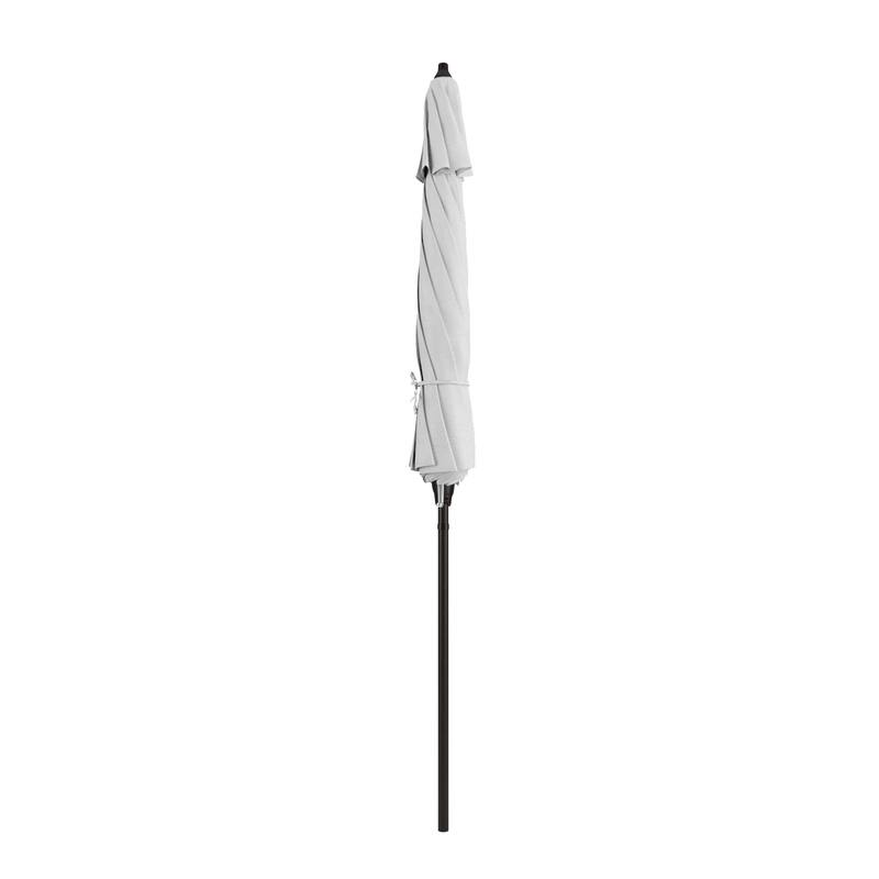 North Bend 9-foot Round Auto-tilt, Bronze Finish, Sunbrella Patio Umbrella by Havenside Home