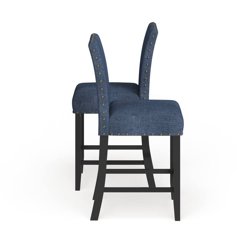 Strick & Bolton Gallaccio Contemporary 25-inch Fabric Stool (Set of 2)
