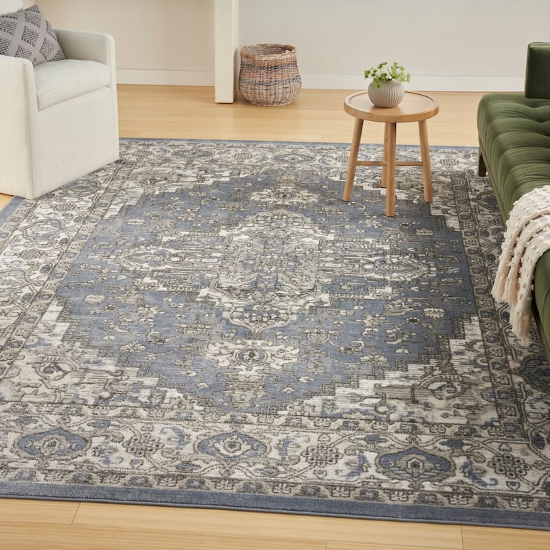 Nourison Concerto Traditional Persian Medallion Area Rug.