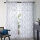 preview thumbnail 36 of 53, Deconovo Rod Pocket Pattern Sheer Curtains for Living Room Pair (2 Panels)