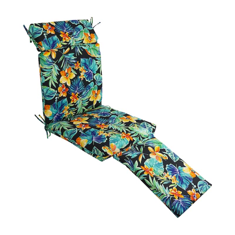Blazing Needles Steamer Deck Outdoor Lounger Cushion - 72 x 20 - Beachcrest