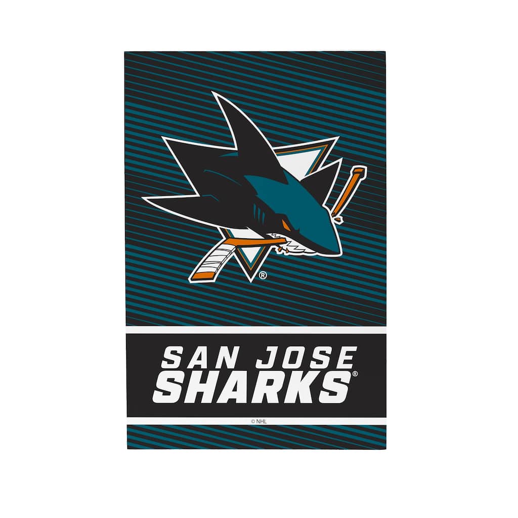 San Jose Sharks Wooden Tabletop Mantel Shelf Sign
