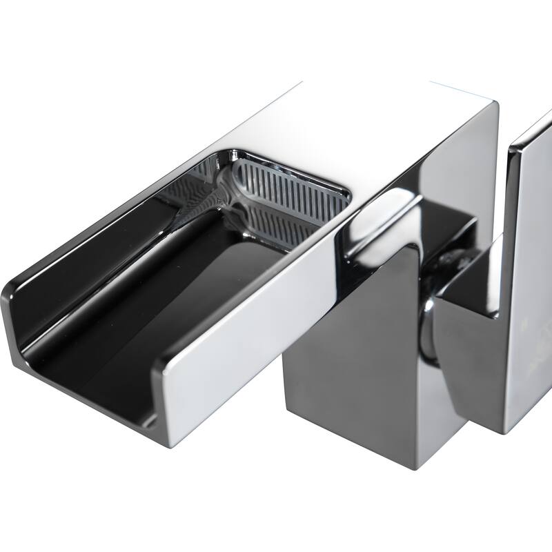 ANZZI Zhona Single Hole Single-handle Low-arc Bathroom Faucet in Polished Chrome