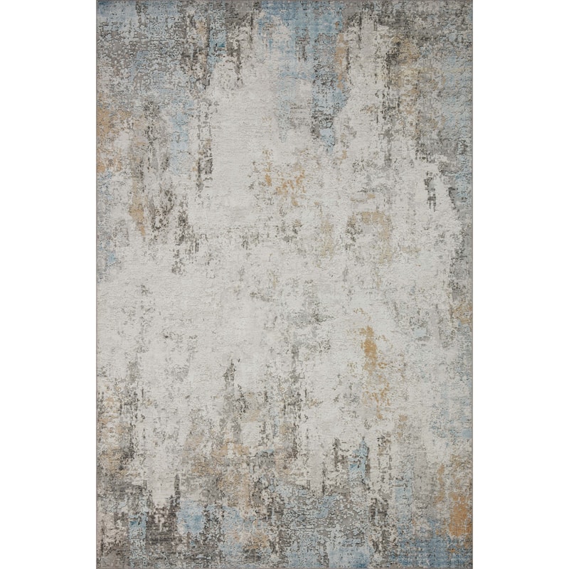 Alexander Home Alpine Distressed Modern Abstract Area Rug