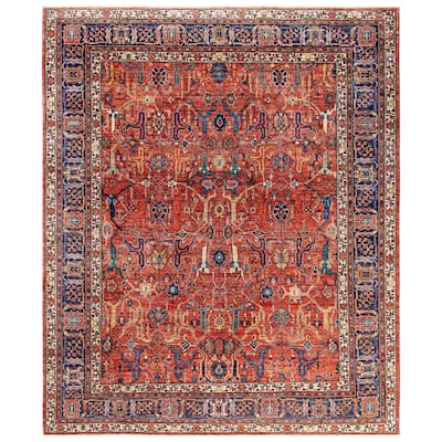 Serapi One-of-a-Kind Hand-Knotted Area Rug - Red - 8' 3" x 10' 0"