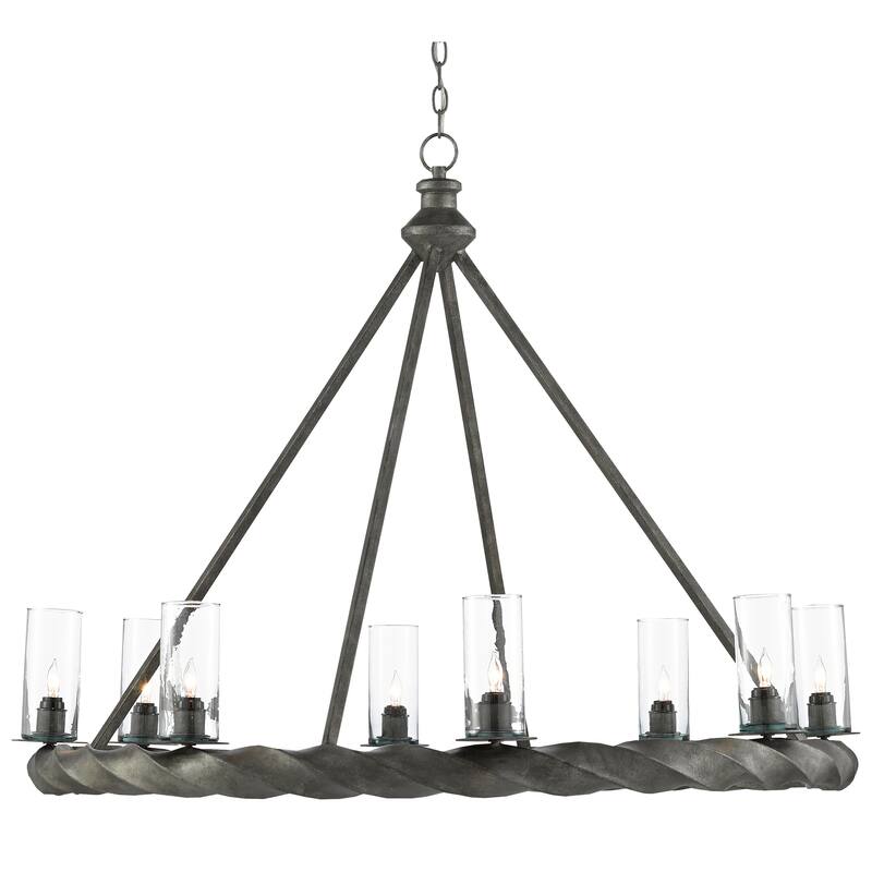 Currey & Company Orson Chandelier - 39"h x 45"dia - 39"h x 45"dia - Light Molé