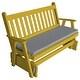 preview thumbnail 8 of 16, Pine 5' Traditional English Glider Canary Yellow