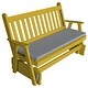 preview thumbnail 9 of 16, Pine 6' Traditional English Glider Canary Yellow