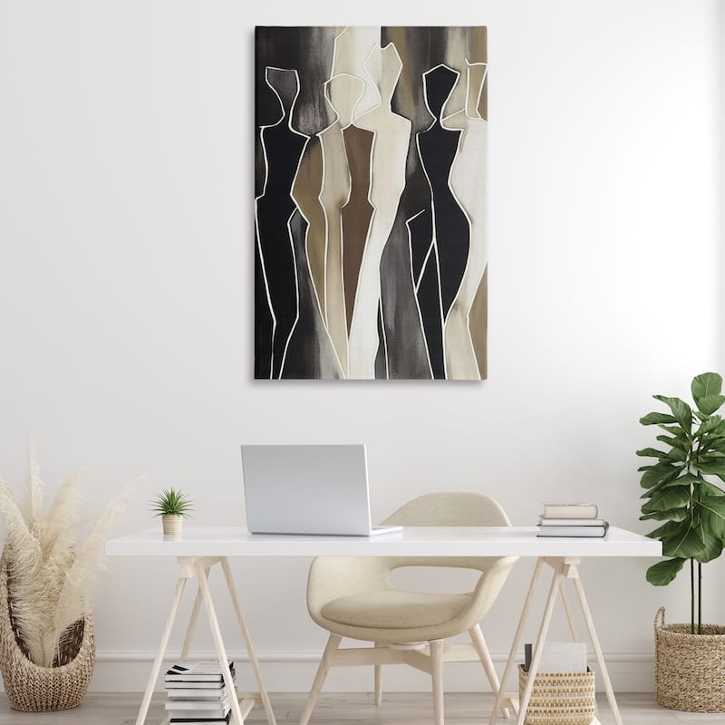 Stupell Earthy People Silhouettes Canvas Wall Art Design By LSR Creative Studio